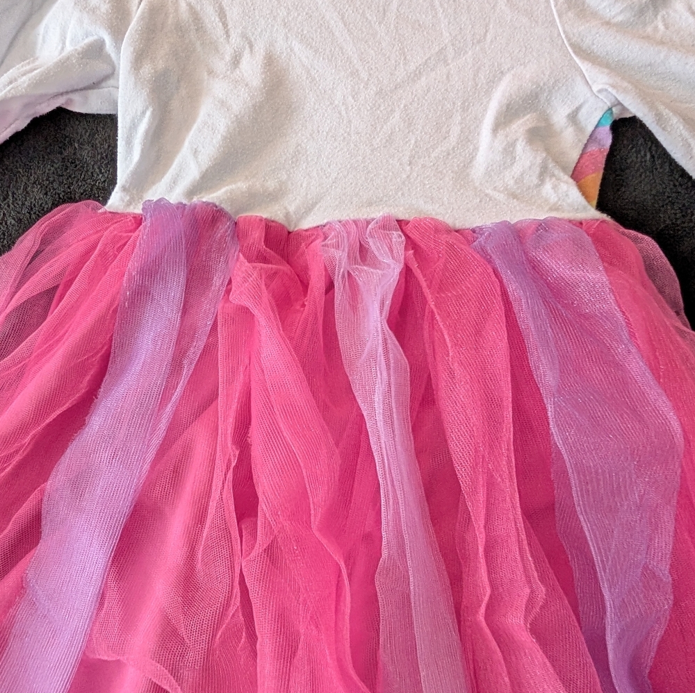 My Little Pony Friendship Is Magic Tulle Glitter Girls Dress Rainbow Princess - Picture 12 of 13